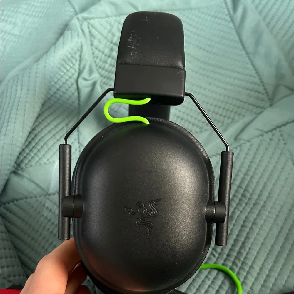 Razer Black and Neon Green Headset